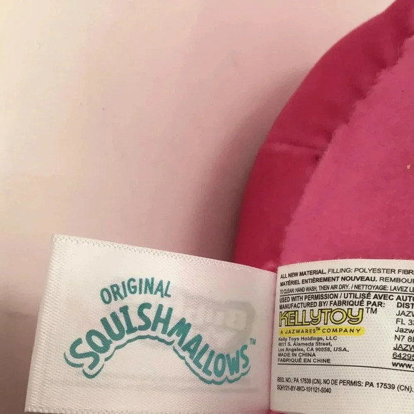 Squishmallows Angelie The Koala' Bubble Yum Gum Candy Squad Pink Pastel Plush - Picture 10 of 10